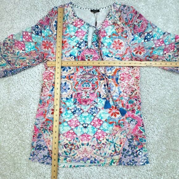 Tolani Alessia Floral Velvet Tunic NEW - Picture 10 of 10